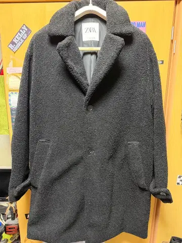 ZARA 블랙 보아 코트 L 사이즈