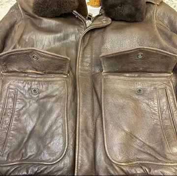 HARLEY-DAVIDSON G1 가죽 플라이트 자켓 옷깃 보아 라이너