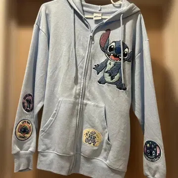 스티치 자수 후디