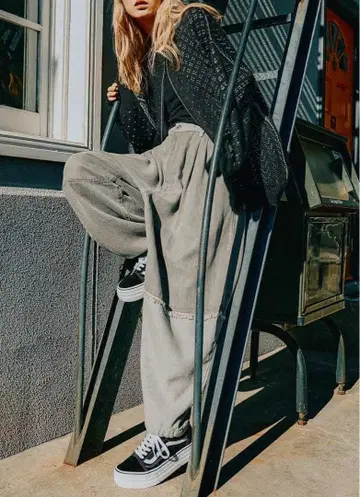 MODE NORM CORE 니코앤드 리메이크풍 데님 벌룬 팬츠 L