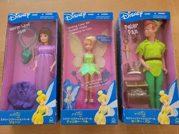 디즈니 피터팬 팅커벨 제인 인형 3체 세트