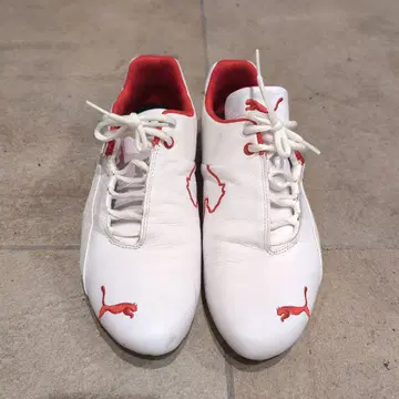 Puma 화이트 레드 스니커즈