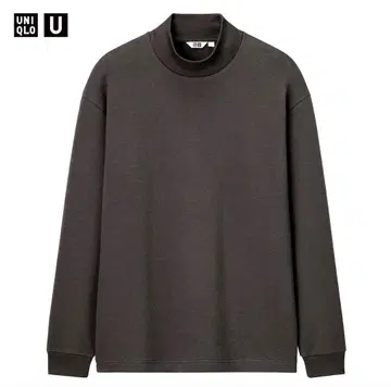 새상품 유니클로 U 모크넥 풀오버 L 그레이