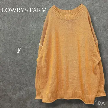 로리즈팜 [ F ] 스티치 니트 스웨터 루즈핏 오버 사이즈