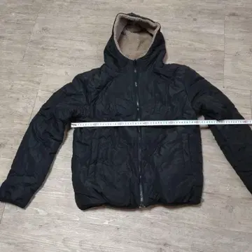 블랙&베이지 리버서블 후드티