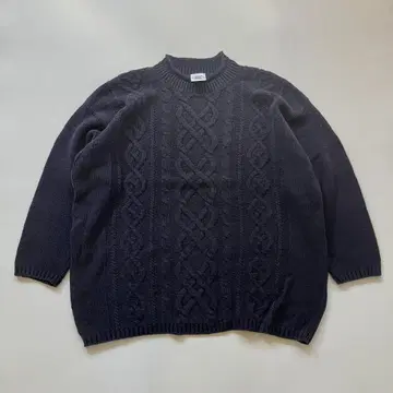 USED laura ashley 케이블 짜임 스웨터