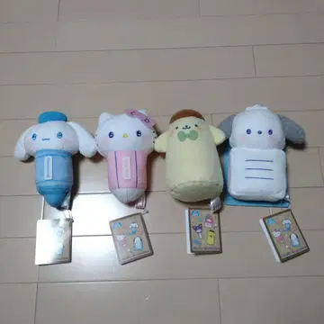 산리오 캐릭터 봉제 인형 4개 세트
