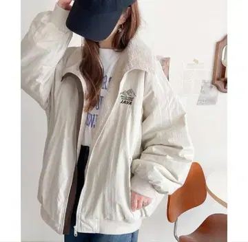 Java 콜라보 마운틴 자수 집업 블루종