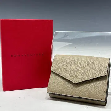 새상품급 [보나벤투라 정품] 컴팩트 지갑/슈링크 가죽/소가죽/그레이지