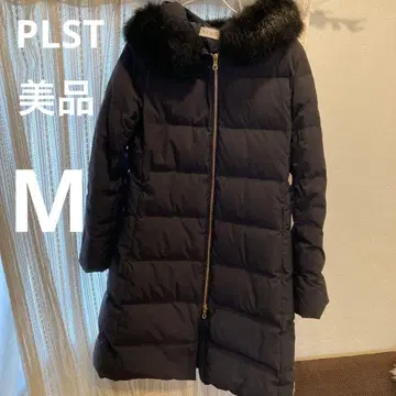 새상품급 플라스테 PLST 롱 다운 코트 블랙 M 사이즈