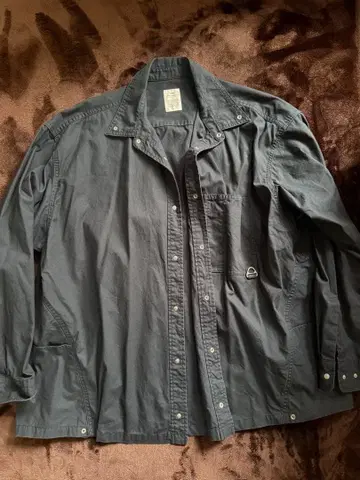 garage green works 네이비 긴팔 셔츠