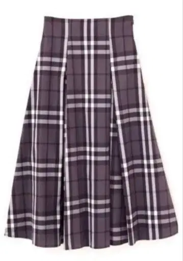 프로포션 바디 드레싱 플레어 체크 스커트