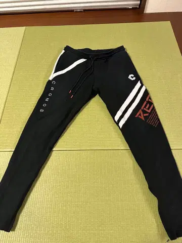CRONOS 조거 팬츠 블랙 스트라이프