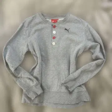PUMA 푸마 그레이 버튼 상의 헤이세이 여아
