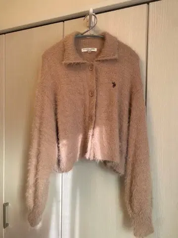 U.S. POLO ASSN. 베이지 가디건 M