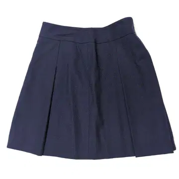 [ UNTITLED ] 네이비 플리츠 스커트 새틴 안감 귀여운 일본제 M