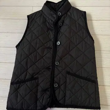 MACKINTOSH 블랙 퀼팅 다운 베스트