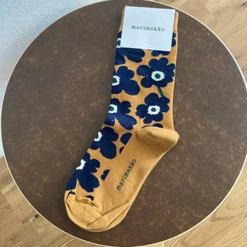 marimekko 우니코 패턴 삭스 양말 34-36 미사용 새상품