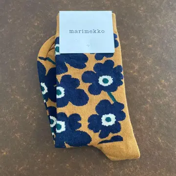 marimekko 우니코 패턴 삭스 양말 34-36 미사용 새상품