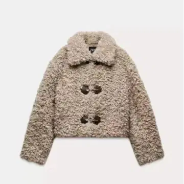 zara 페이크 보아 토글 자켓