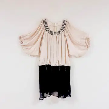 투톤 컬러 원피스