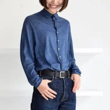 GALERIE VIE/코튼 캐시미어 실크 하이넥 가디건