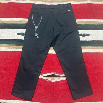레어 w40 Dickies 워크 팬츠 십자가 블랙