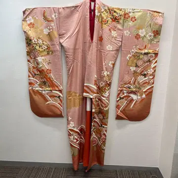 [ M12 ] 후리소데 화려한 꽃무늬 디자인 새상품급