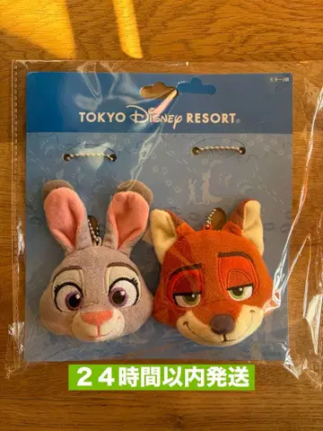 새상품 닉 주디 거울 봉제 인형 주토피아 디즈니