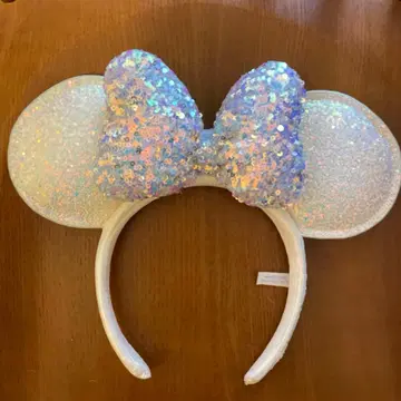 디즈니 화이트 홀로그램 머리띠