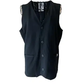 [택 포함 새상품] THE CRIMIE 베스트 스트레치 패브릭 블랙 L