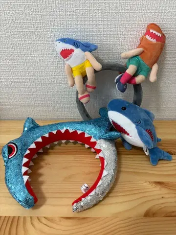 즉시 구매 OK 죠스 세트 머리띠와 봉제 인형