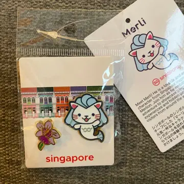 오사카 만박 싱가포르 파빌리온 한정판 Singapore 핀 배지