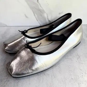 LETALON 루탈론 스트랩 발레 슈즈 25cm 실버