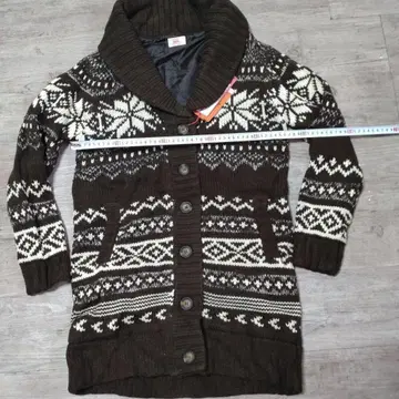 KRIFF MAYER 노르딕 무늬 가디건 M
