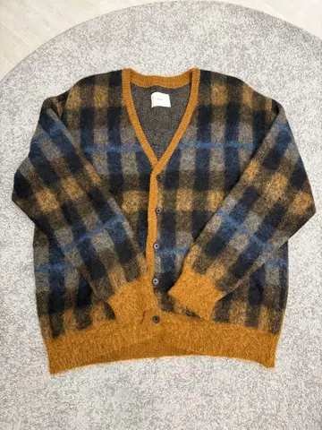stein 체크 무늬 가디건 M