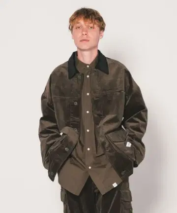 BEDWIN L/S CORDUROY COMBAT JACKET CLIFF