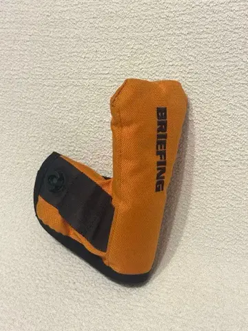 BRIEFING 퍼터용 골프헤드커버 오렌지/블랙