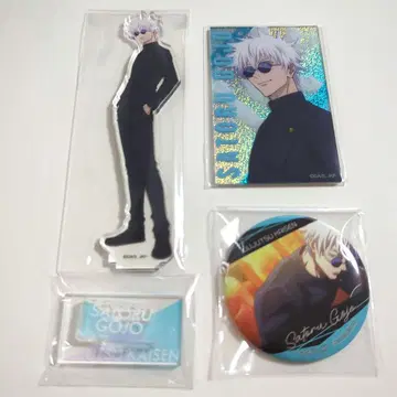 TOHO 한정판 주술회전 회옥옥절 고죠 캔뱃지 아크릴 스탠드 카드