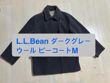 L.L.Bean 다크 그레이 울 피 코트 M