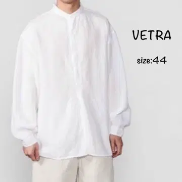 VETRA 베트라 헤비 린넨 스모크 풀오버 셔츠 44 린넨