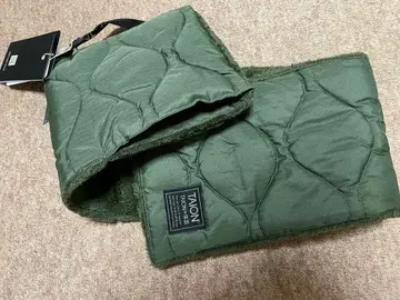 미사용 택 포함 TAION 타이온 밀리터리 리버서블 다운 머플러