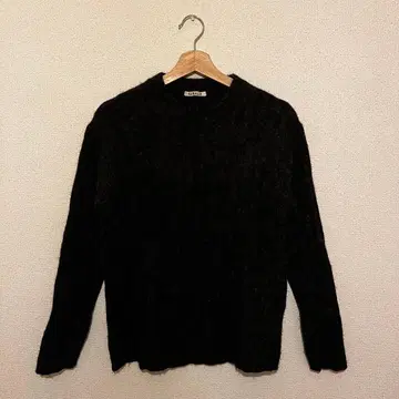 AURALEE 여성용 니트 다크 그레이