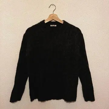 AURALEE 여성용 니트 다크 그레이