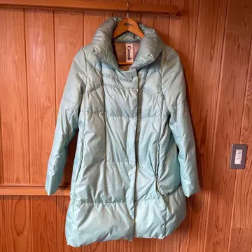 Coomb 후드 부착 롱 다운 자켓 사이즈 40