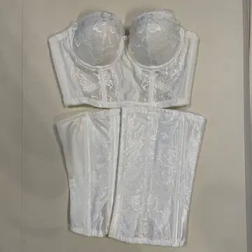 트림프 브라이덜 이너 화이트 레이스 코르셋 B70
