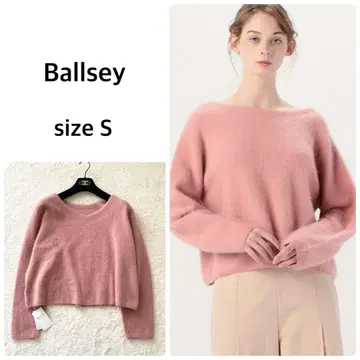 미사용 새상품 Ballsey 플러피얀 보트넥 풀오버 핑크