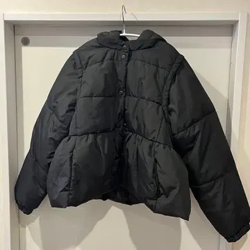 [ 시착만 한 상품 ] coca 탈부착 충전솜 아우터 4way 블랙 M