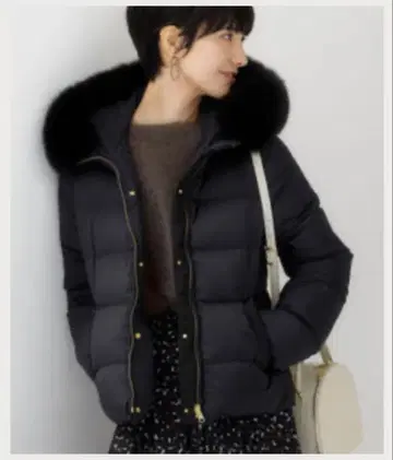 유나이티드 애로우즈 리버서블 다운 자켓 36 네이비