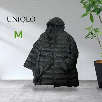 새상품급 유니클로 UNIQLO 울트라 라이트 다운 후디드 코트 블랙